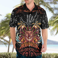 Aloha Halloween Hawaiian Shirt Horror Tiki Heavy Metal Style - Polynesian Pride