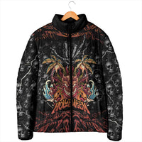 Aloha Halloween Padded Jacket Horror Tiki Heavy Metal Style - Polynesian Pride