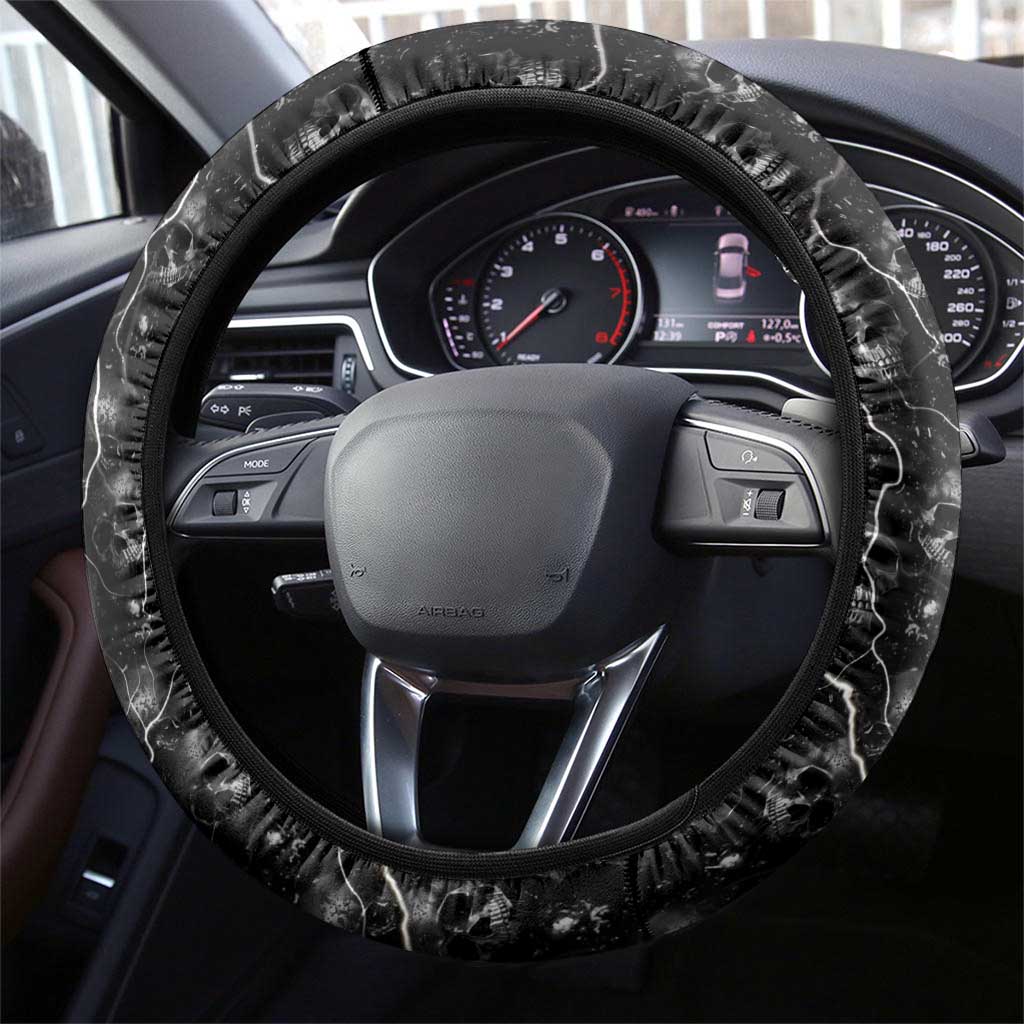 Aloha Halloween Steering Wheel Cover Horror Tiki Heavy Metal Style - Polynesian Pride