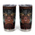 Aloha Halloween Tumbler Cup Horror Tiki Heavy Metal Style - Polynesian Pride