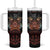 Aloha Halloween Tumbler With Handle Horror Tiki Heavy Metal Style - Polynesian Pride