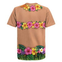 Hawaii Hula Costume Rugby Jersey Coconut Bra Lei Flowers Grass Skirt LT05 - Polynesian Pride