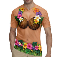 Hawaii Hula Costume Rugby Jersey Coconut Bra Lei Flowers Grass Skirt LT05 - Polynesian Pride