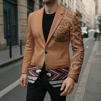 New Zealand Maori Tattoo Costume Blazer LT05 - Polynesian Pride