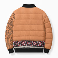 New Zealand Maori Tattoo Costume Bomber Puffer Jacket LT05 - Polynesian Pride