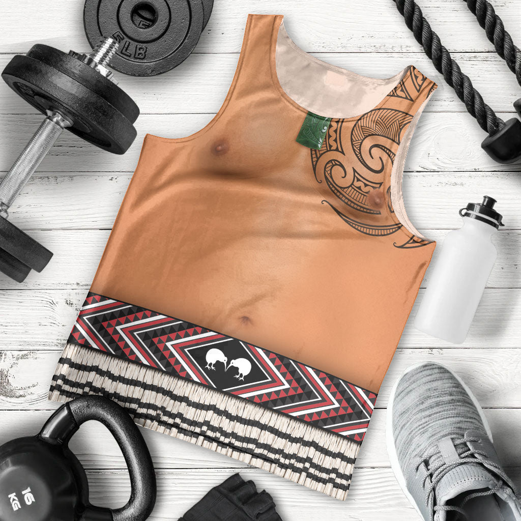 New Zealand Maori Tattoo Costume Men Tank Top LT05 - Polynesian Pride