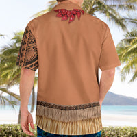 Samoa Tribal Tattoo Costume Hawaiian Shirt Ula Fala Necklace LT05 - Polynesian Pride