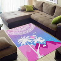 Fiji Your Paradise Festival Area Rug With Fijian Masi Tapa Pattern LT05 - Polynesian Pride