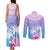 Personalised Fiji Your Paradise Festival Couples Matching Tank Maxi Dress and Long Sleeve Button Shirt With Fijian Masi Tapa Pattern LT05 - Polynesian Pride