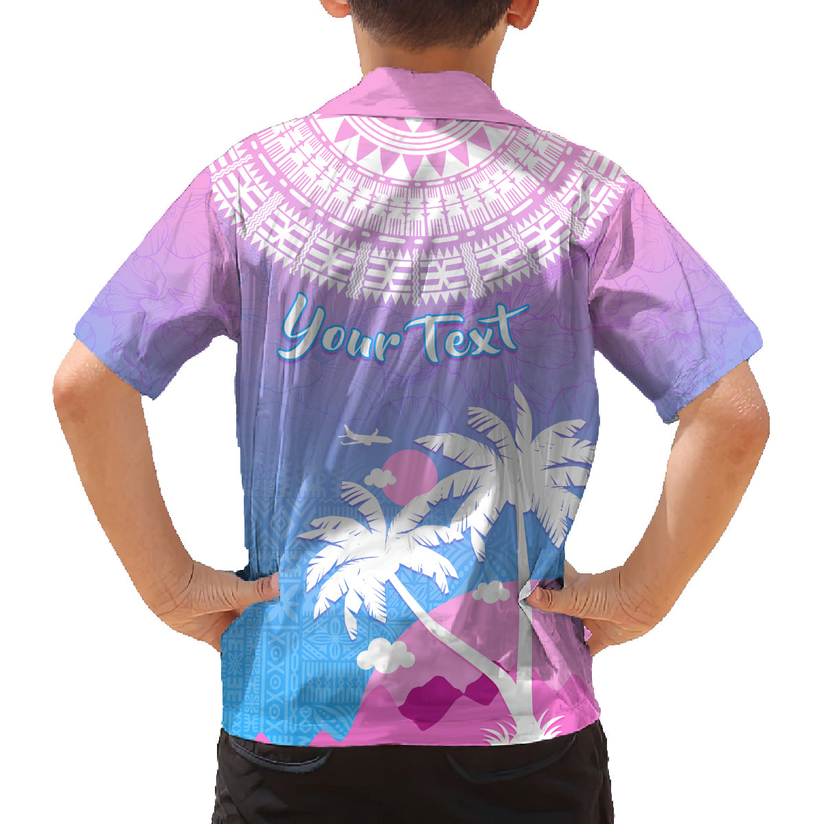 Personalised Fiji Your Paradise Festival Family Matching Tank Maxi Dress and Hawaiian Shirt With Fijian Masi Tapa Pattern LT05 - Polynesian Pride