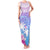 Personalised Fiji Your Paradise Festival Family Matching Tank Maxi Dress and Hawaiian Shirt With Fijian Masi Tapa Pattern LT05 Mom's Dress Blue - Polynesian Pride