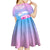 Personalised Fiji Your Paradise Festival Kid Short Sleeve Dress With Fijian Masi Tapa Pattern LT05 - Polynesian Pride