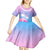 Personalised Fiji Your Paradise Festival Kid Short Sleeve Dress With Fijian Masi Tapa Pattern LT05 - Polynesian Pride