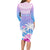 Personalised Fiji Your Paradise Festival Long Sleeve Bodycon Dress With Fijian Masi Tapa Pattern LT05 - Polynesian Pride