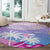 Fiji Your Paradise Festival Round Carpet With Fijian Masi Tapa Pattern LT05 - Polynesian Pride