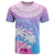 Personalised Fiji Your Paradise Festival T Shirt With Fijian Masi Tapa Pattern LT05 Blue - Polynesian Pride