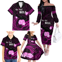 Hawaii Strong Maui Family Matching Off Shoulder Long Sleeve Dress and Hawaiian Shirt Lahaina Is Not For Sale LT05 - Polynesian Pride