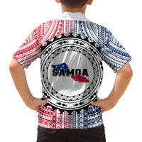 Samoa Black Saturday Family Matching Off Shoulder Long Sleeve Dress and Hawaiian Shirt Polynesian Tribal Simple Style LT05 - Polynesian Pride