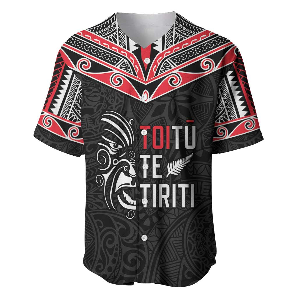 Aotearoa Toitu Te Tiriti Baseball Jersey New Zealand Honour The Treaty