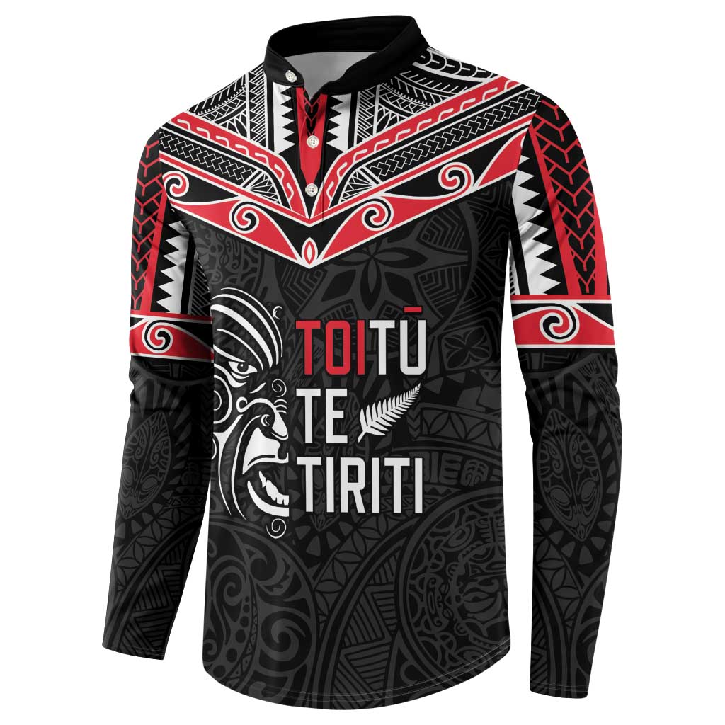 Aotearoa Toitu Te Tiriti Button Sweatshirt New Zealand Honour The Treaty