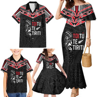 Aotearoa Toitu Te Tiriti Family Matching Mermaid Dress and Hawaiian Shirt New Zealand Honour The Treaty