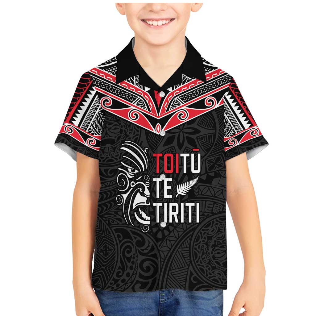 Aotearoa Toitu Te Tiriti Family Matching Mermaid Dress and Hawaiian Shirt New Zealand Honour The Treaty