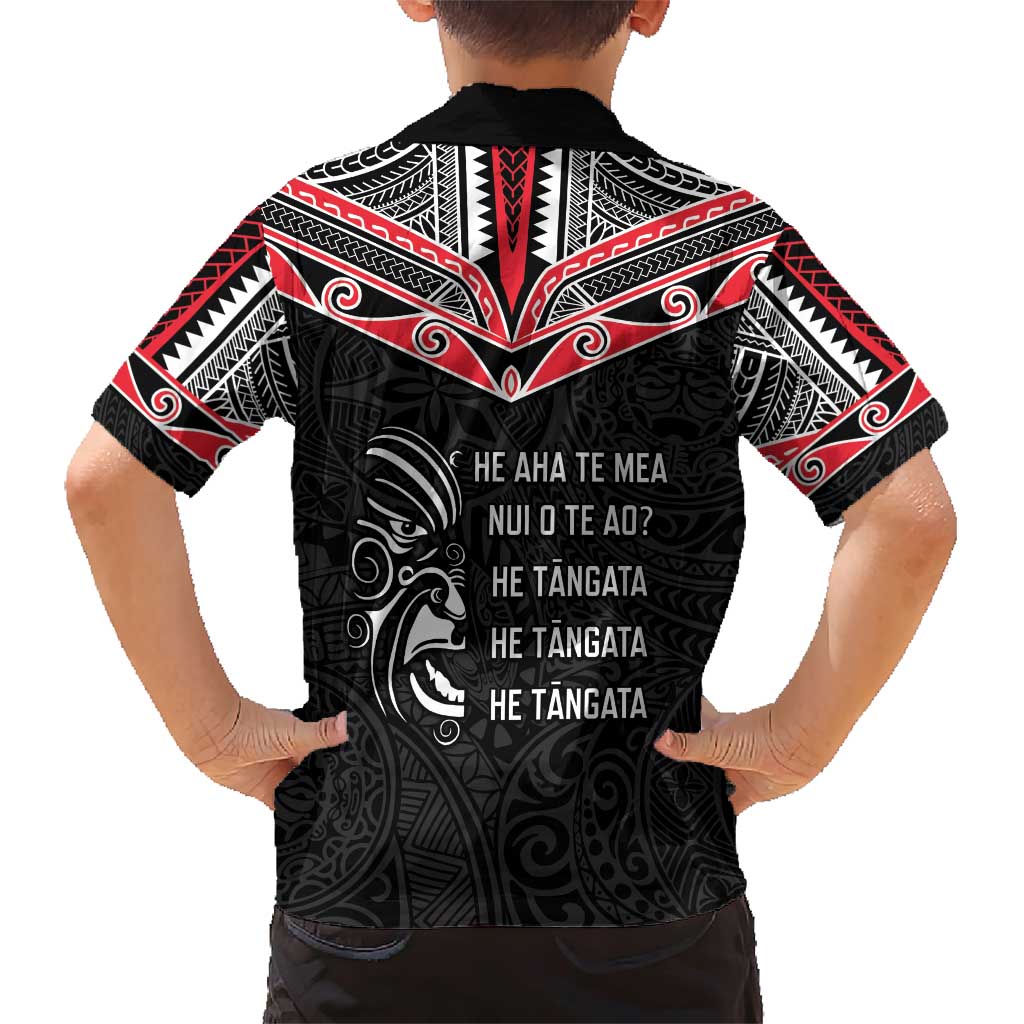Aotearoa Toitu Te Tiriti Family Matching Short Sleeve Bodycon Dress and Hawaiian Shirt New Zealand Honour The Treaty LT05 - Polynesian Pride