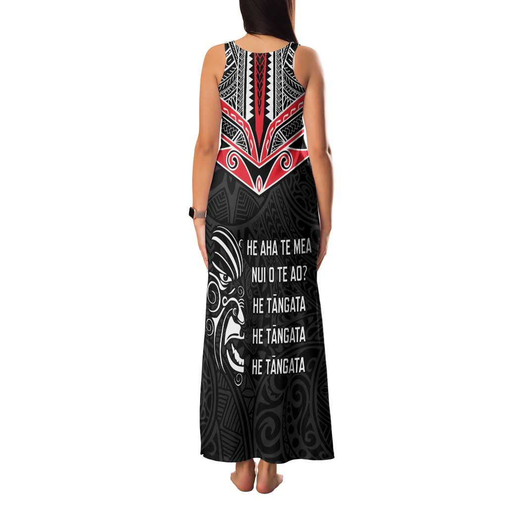 Aotearoa Toitu Te Tiriti Family Matching Tank Maxi Dress and Hawaiian Shirt New Zealand Honour The Treaty