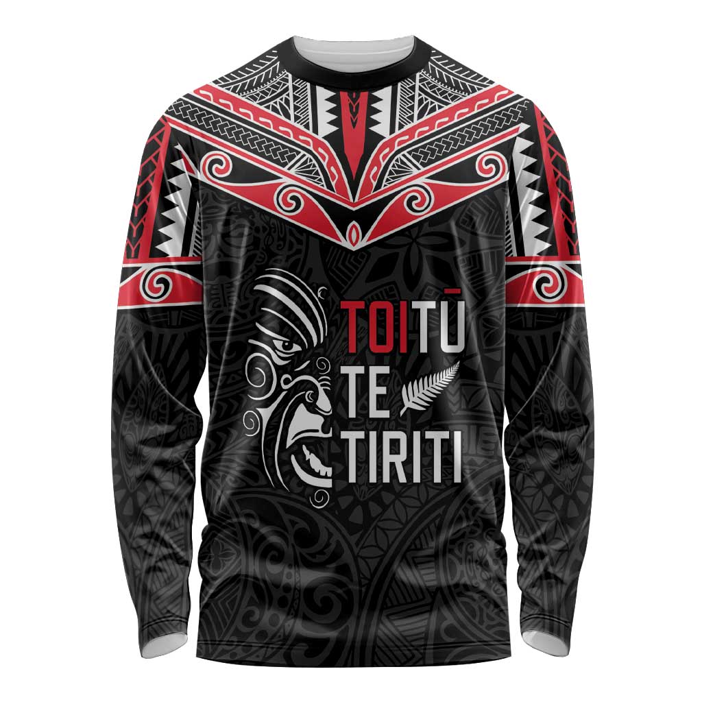 Aotearoa Toitu Te Tiriti Long Sleeve Shirt New Zealand Honour The Treaty