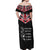 Aotearoa Toitu Te Tiriti Off Shoulder Maxi Dress New Zealand Honour The Treaty