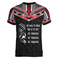 Aotearoa Toitu Te Tiriti Women V-Neck T-Shirt New Zealand Honour The Treaty LT05 - Polynesian Pride
