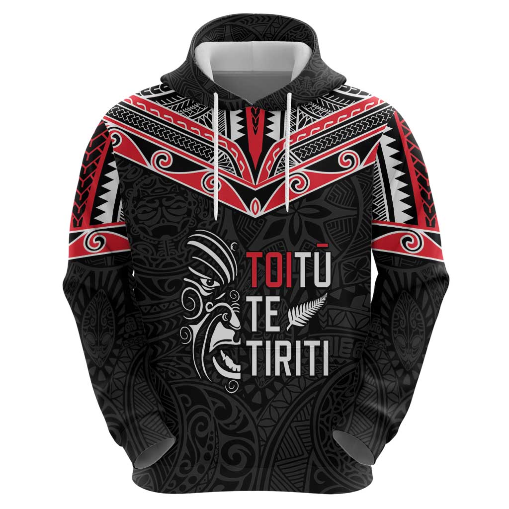 Aotearoa Toitu Te Tiriti Zip Hoodie New Zealand Honour The Treaty LT05 - Polynesian Pride