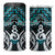 New Zealand Maori 4 in 1 Can Cooler Tumbler Poutama Pikorua Turquoise Paua Shell