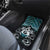 New Zealand Maori Car Mats Poutama Pikorua Turquoise Paua Shell