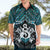 New Zealand Maori Hawaiian Shirt Poutama Pikorua Turquoise Paua Shell