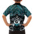 New Zealand Maori Hawaiian Shirt Poutama Pikorua Turquoise Paua Shell