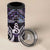 New Zealand Maori 4 in 1 Can Cooler Tumbler Poutama Pikorua Purple Paua Shell