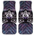 New Zealand Maori Car Mats Poutama Pikorua Purple Paua Shell