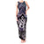 New Zealand Maori Tank Maxi Dress Poutama Pikorua Purple Paua Shell