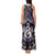 New Zealand Maori Tank Maxi Dress Poutama Pikorua Purple Paua Shell