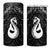 New Zealand Maori 4 in 1 Can Cooler Tumbler Poutama Manaia Black Paua Shell