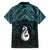 New Zealand Maori Hawaiian Shirt Poutama Manaia Turquoise Paua Shell