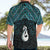 New Zealand Maori Hawaiian Shirt Poutama Manaia Turquoise Paua Shell