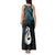 New Zealand Maori Tank Maxi Dress Poutama Manaia Turquoise Paua Shell