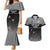 Custom New Zealand Cricket Couples Matching Mermaid Dress and Hawaiian Shirt Black Cap Unbeatable