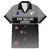 Custom New Zealand Cricket Family Matching Off Shoulder Short Dress and Hawaiian Shirt Black Cap Unbeatable