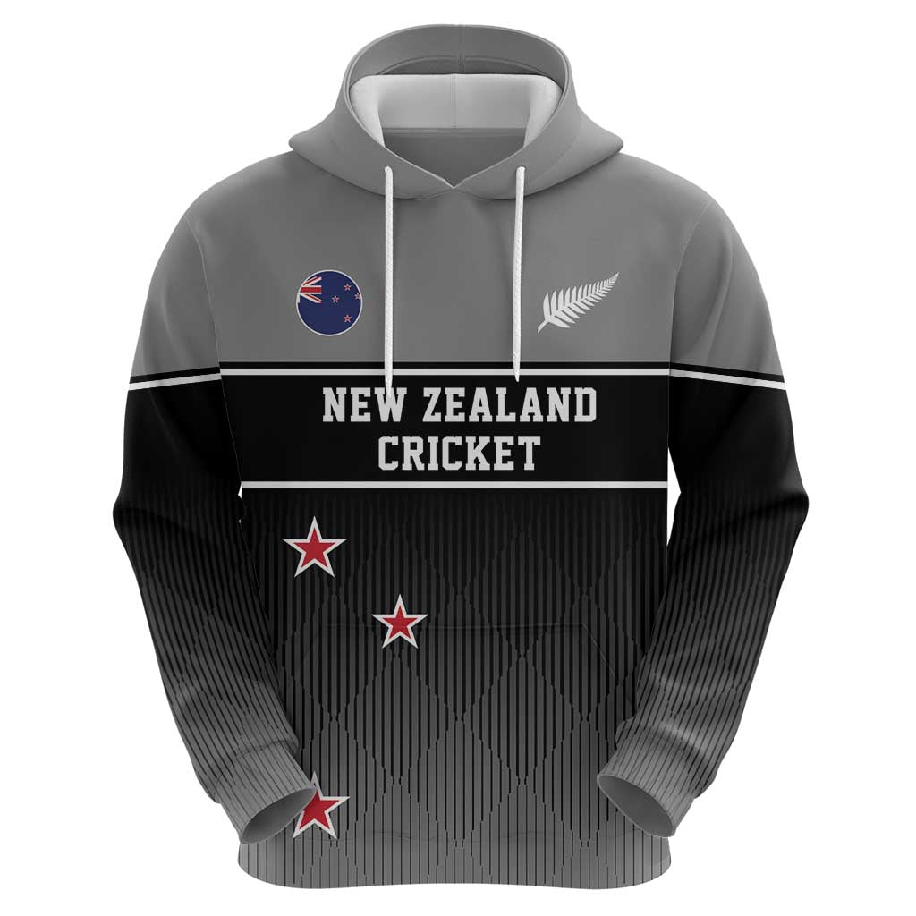 Custom New Zealand Cricket Hoodie Black Cap Unbeatable