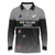 Custom New Zealand Cricket Long Sleeve Polo Shirt Black Cap Unbeatable