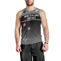Custom New Zealand Cricket Men Tank Top Black Cap Unbeatable