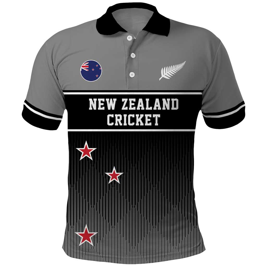 Custom New Zealand Cricket Polo Shirt Black Cap Unbeatable LT05 Black - Polynesian Pride